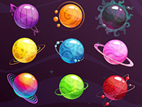 Bubble Shooter Planets