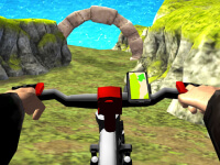 Mountainbike-Rennen 3D